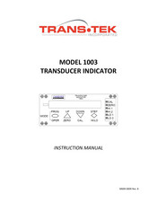 Trans-Tek 1003 Instruction Manual