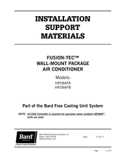 Bard FUSION-TEC HR58APB Installation Support Materials
