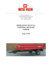 METAL-FACH T703 Operating Manual