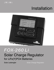 SunWare FOX-260 Li Installation Manual