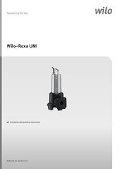 Wilo Rexa UNI Installation And Operating Instructions Manual