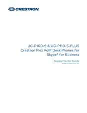 Crestron UC-P110-S-PLUS Supplemental Manual