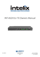 Liberty Intelix INT-AS2H1U-TX Owner's Manual