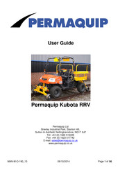 Permaquip Kubota RRV User Manual