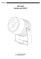 Dot-Spot Clarios Eco 230 V Operator's Manual