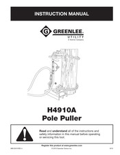 Greenlee H4910A Instruction Manual