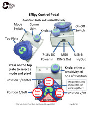 Effigy Labs Effigy Control Pedal Quick Start Manual And Limited Warranty