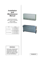 Johnson Controls HIFC012B21S Installation And Maintenance Manual