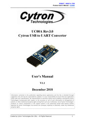 Cytron Technologies UC00A User Manual