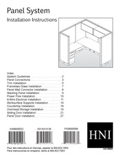 HNI Panel System Installation Instructions Manual