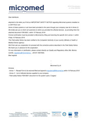 Micromed FSCA 18001 Manual