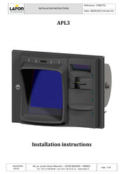 Lafon APL3 Installation Instructions Manual