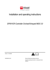 Muller Elektronik ECU-MAXI 3.0 Installation And Operating Instructions Manual