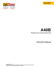 Fluke A40B Instruction Manual