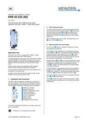 WEINZIERL KNX IO 534 (4D) Operation And Installation Manual