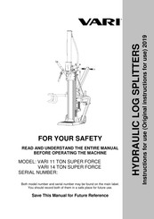 Vari 65715 Instructions For Use Manual