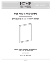 Home Decorators Collection DT7024-12 Use And Care Manual