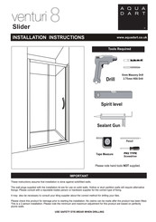 Aquadart Venturi 8 Installation Instructions Manual