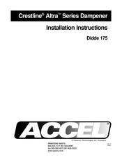 Accel Crestline Altra Series Installation Instructions Manual