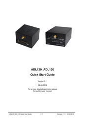 Golze Engineering ADL120 Quick Start Manual