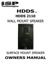 iSP Technologies HDDS 2110 Owner's Manual