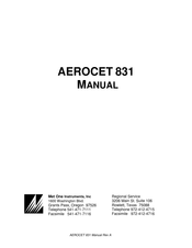 Met One Instruments AEROCET 831 Manual