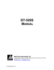 Met One Instruments GT-526S Manual