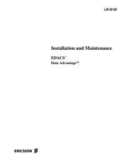 Ericsson EDACS Data Advantage Series Installation And Maintenance Manual