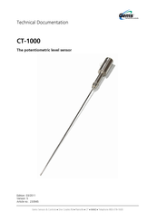 Gems Sensors & Controls CT-1000 Technical Documentation Manual