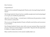 Prestige PGSFB User Manual