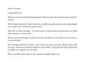 Prestige PGMFB User Manual