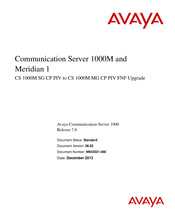 Avaya 1000M Series Upgrade Manual