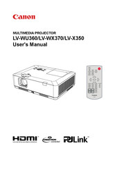 Canon LV-X350 User Manual