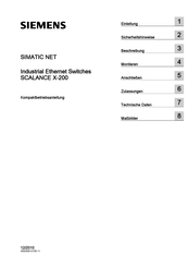 Siemens SCALANCE X208 Compact Operating Instructions