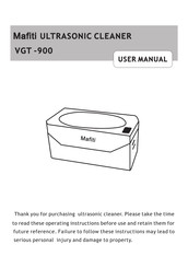 Mafiti VGT-900 User Manual