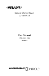 Contemporary Controls Metasys JC-MER-CXB User Manual