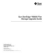 Sun Microsystems StorEdge N8600 Filer Upgrade Manual