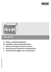Wilo SK-545 Installation And Operating Instructions Manual