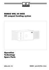 REMKO WKL 20 INOX Operation,Technology,Spare Parts