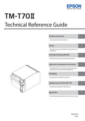 Epson TM-T70II Technical Reference Manual