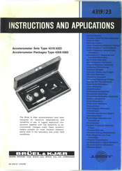 BRUEL & KJAER 4359 Instructions And Applications
