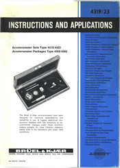 BRUEL & KJAER 4363 Instructions And Applications