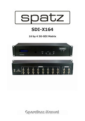 Spatz SDI-X164 Operation Manual
