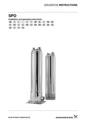 Grundfos SPO 3-40A Installation And Operating Instructions Manual