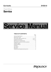 Prology DVD510 Service Manual