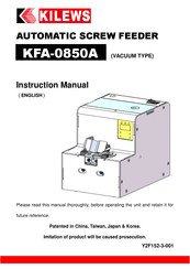 Kilews KFA-0850A Instruction Manual