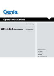 Terex Genie GTH-1544 Operator's Manual