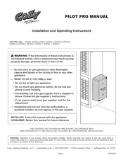 COZY W505G-3 Installation And Operating Instructions Manual