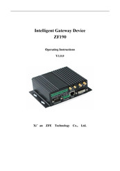 Xi an ZFE ZF190 Operating Instructions Manual