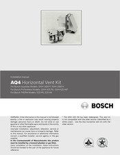 Bosch AQ4 Installation Manual